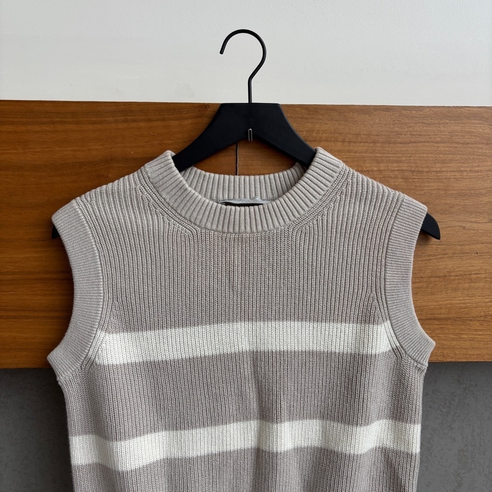 EVERLANE The Cotton Summer Sweater Tank Vest, Size XXS - Picture 3 of 10